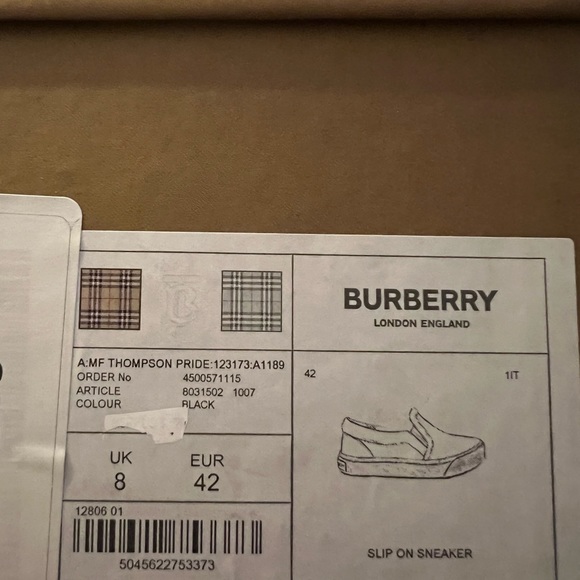 Burberry Thompson Pride Sneaker NIB - Picture 3 of 3